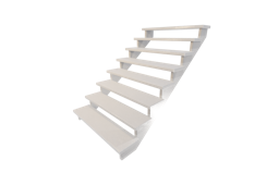 Escalier hybride aluminium et fibre de verre