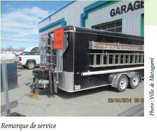 Remorque de service pour le secteur des travaux publics | APSAM