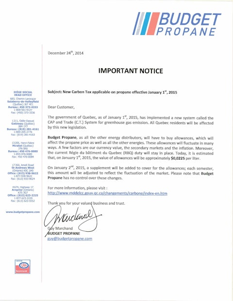 En taxe carbone 1700