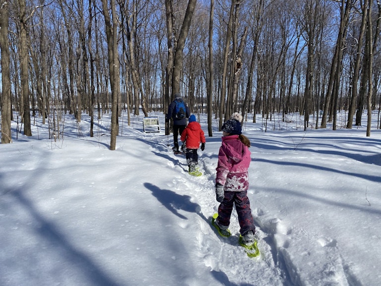 COMM 2021 Parc regional des Iles de St Timothee Patinage Raquette Randonnee Hiver Igloo Neige 34