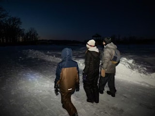 Marche au crepuscule