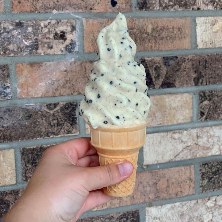 Photo creme molle oreo dip o larock glace
