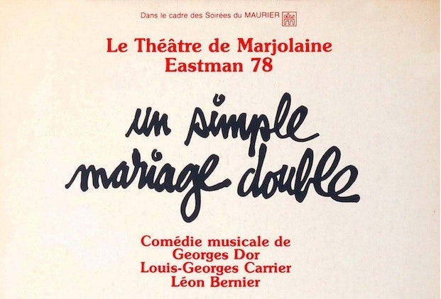 Simple mariage double