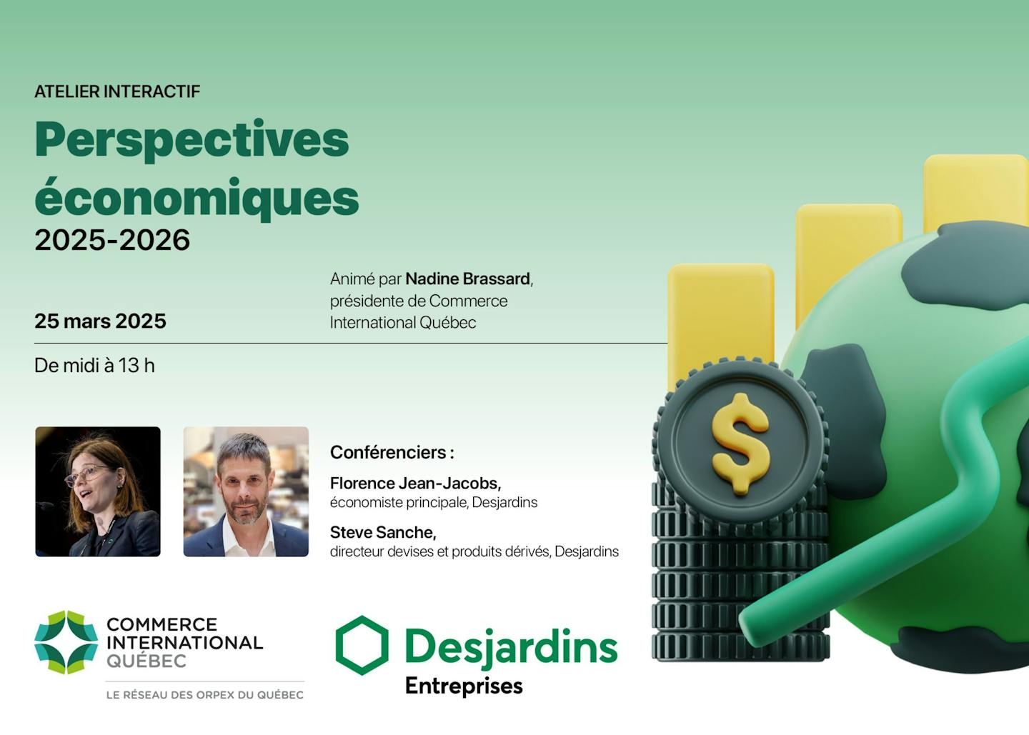 Webinaire Desjardins - Perspectives économiques 2025-2026 | Laurentides