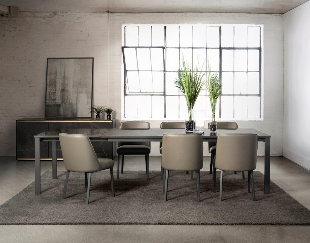 Infinite extendable table pietra porcelain decor 2019