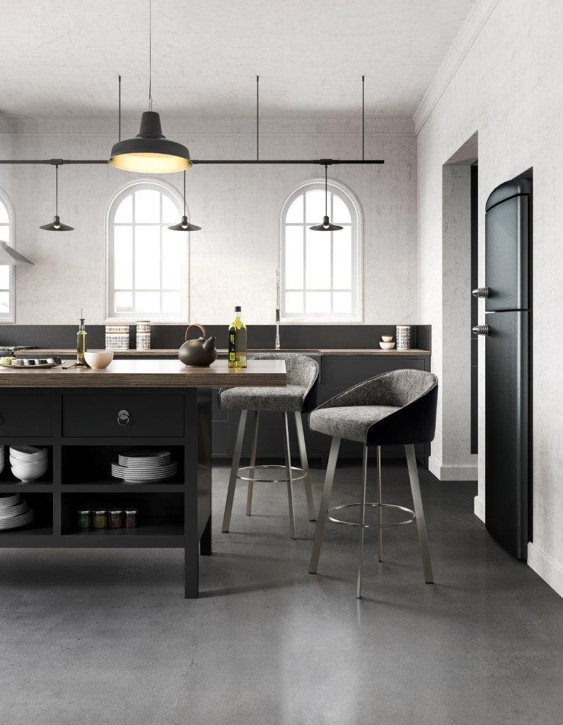 Liv barstool brushed steel decor 2019