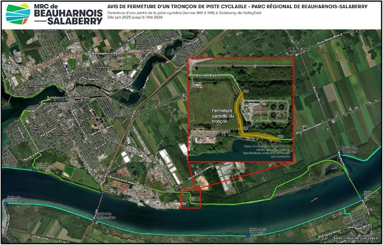 Carte fermeture troncon entiere