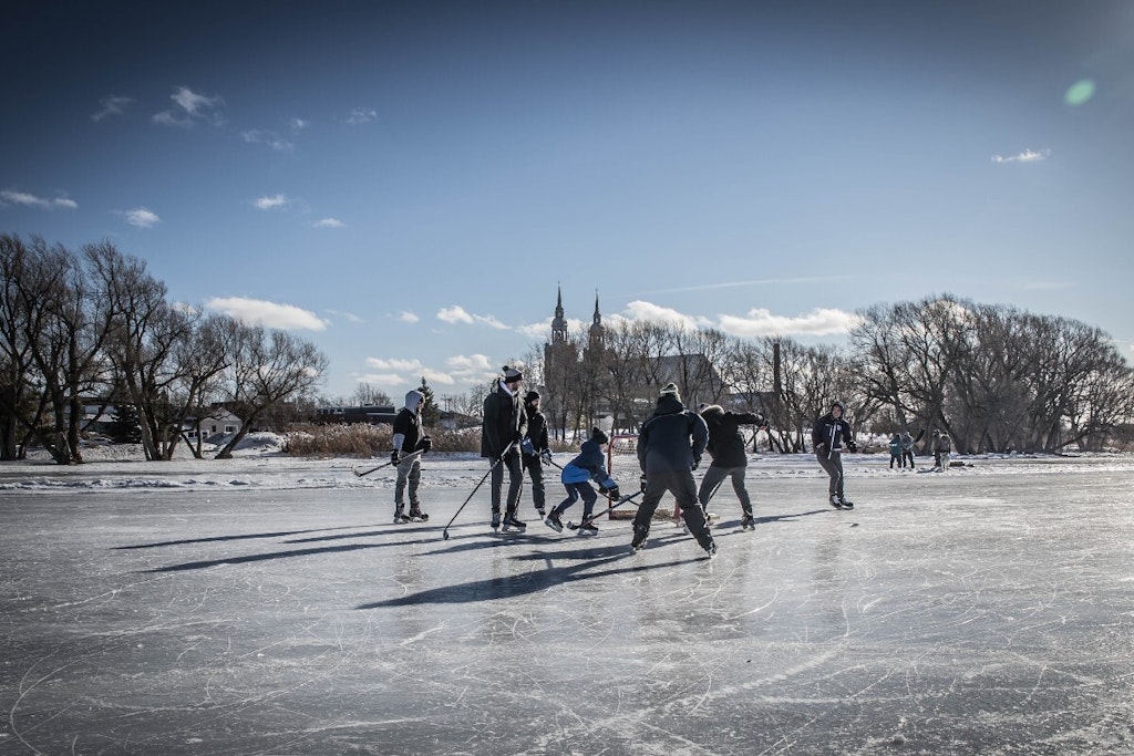 Joute hivernale riviere Chateauguay