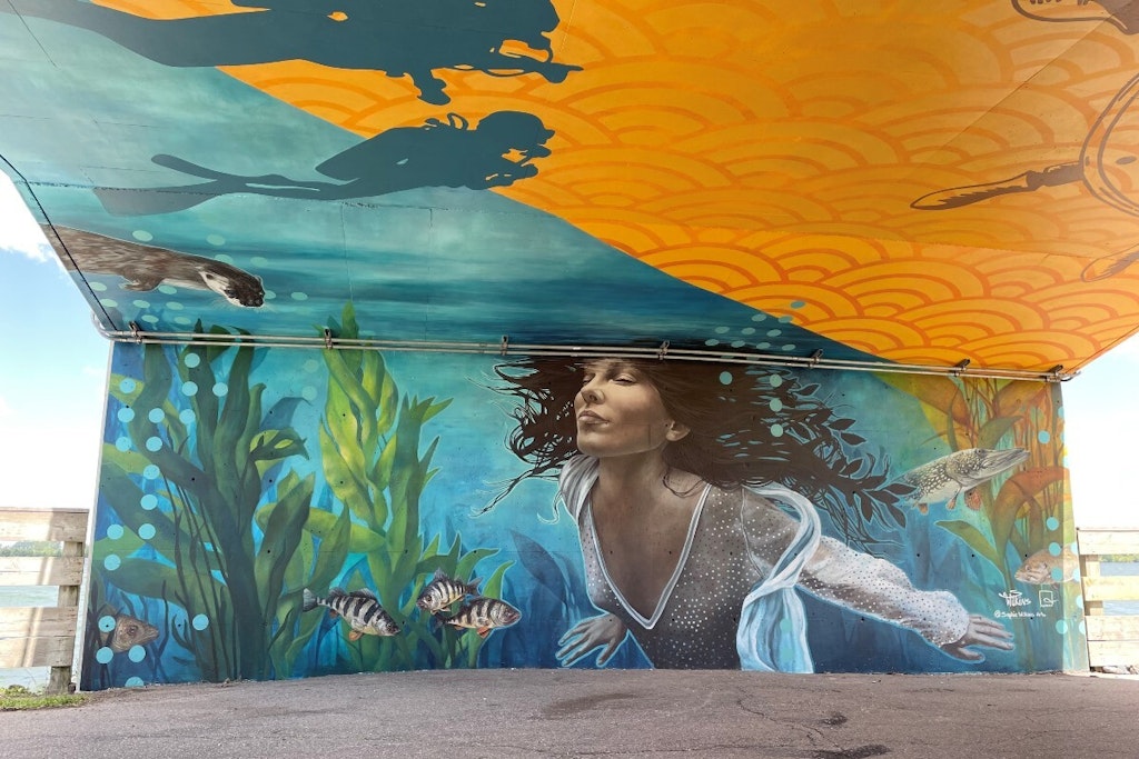 Murale pont St Louis