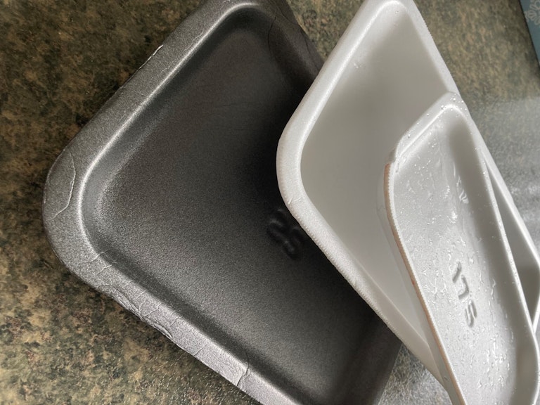 Polystyrene barquettes web