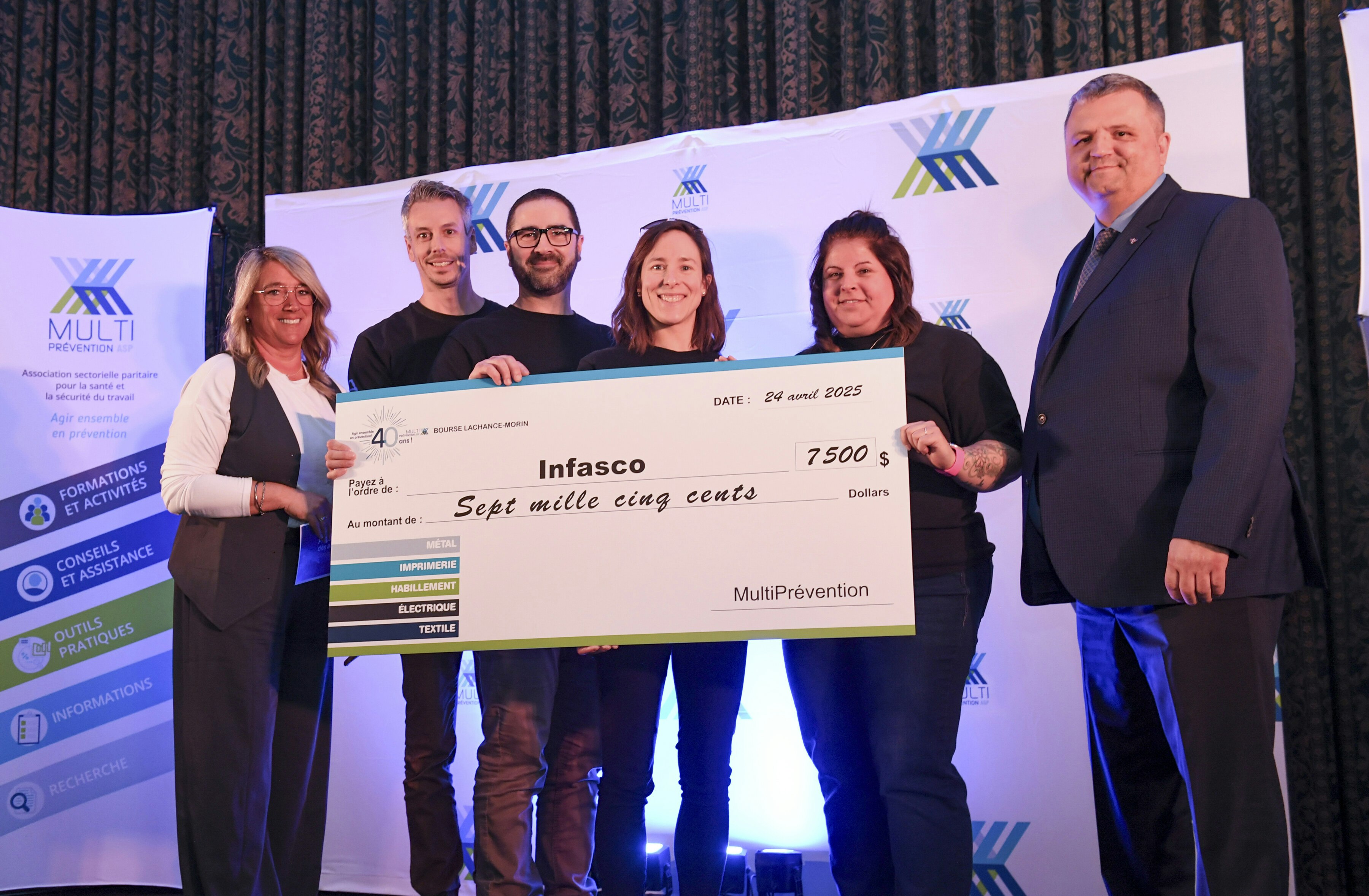 La bourse Lachance-Morin permet à Infasco de réaliser une analyse ergonomique de différents postes de travail.