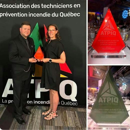 Ndip Deux prix Triangle pour notre équipe de prévention incendie de Pincourt ...