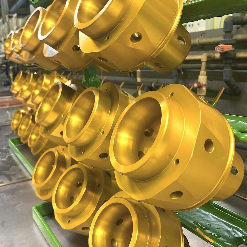 Gold Anodized Parts Placage Granby