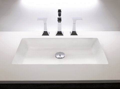 Plan lavabo en polymere 075 po2