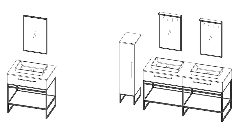 FUZION Salle Eau vasque