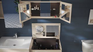 Cubik Axis coiffeuse ouverte M 88 T Q TRA