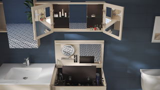 Cubik Axis coiffeuse ouverte M 88 T Q TRA