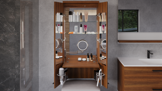 Duo coiffeuse compacte ouverte WW 201 C