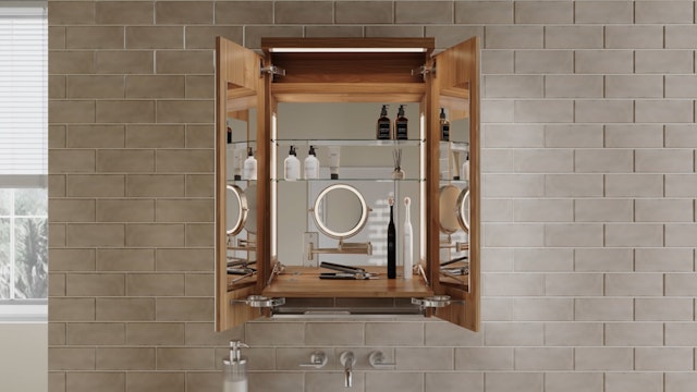 Duo coiffeuse ultra compacte ouverte M 5 AE T