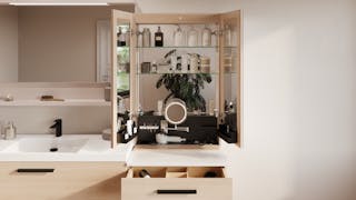 Duo coiffeuse ouverte WPO 202 C