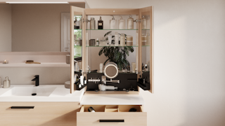 Duo coiffeuse ouverte WPO 202 C