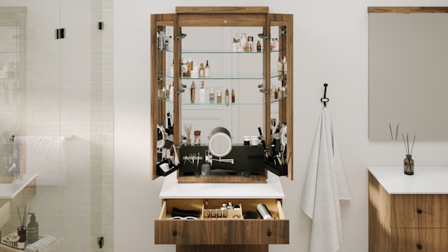 Essentia Contemp coiffeuse ouverte WW 201 C