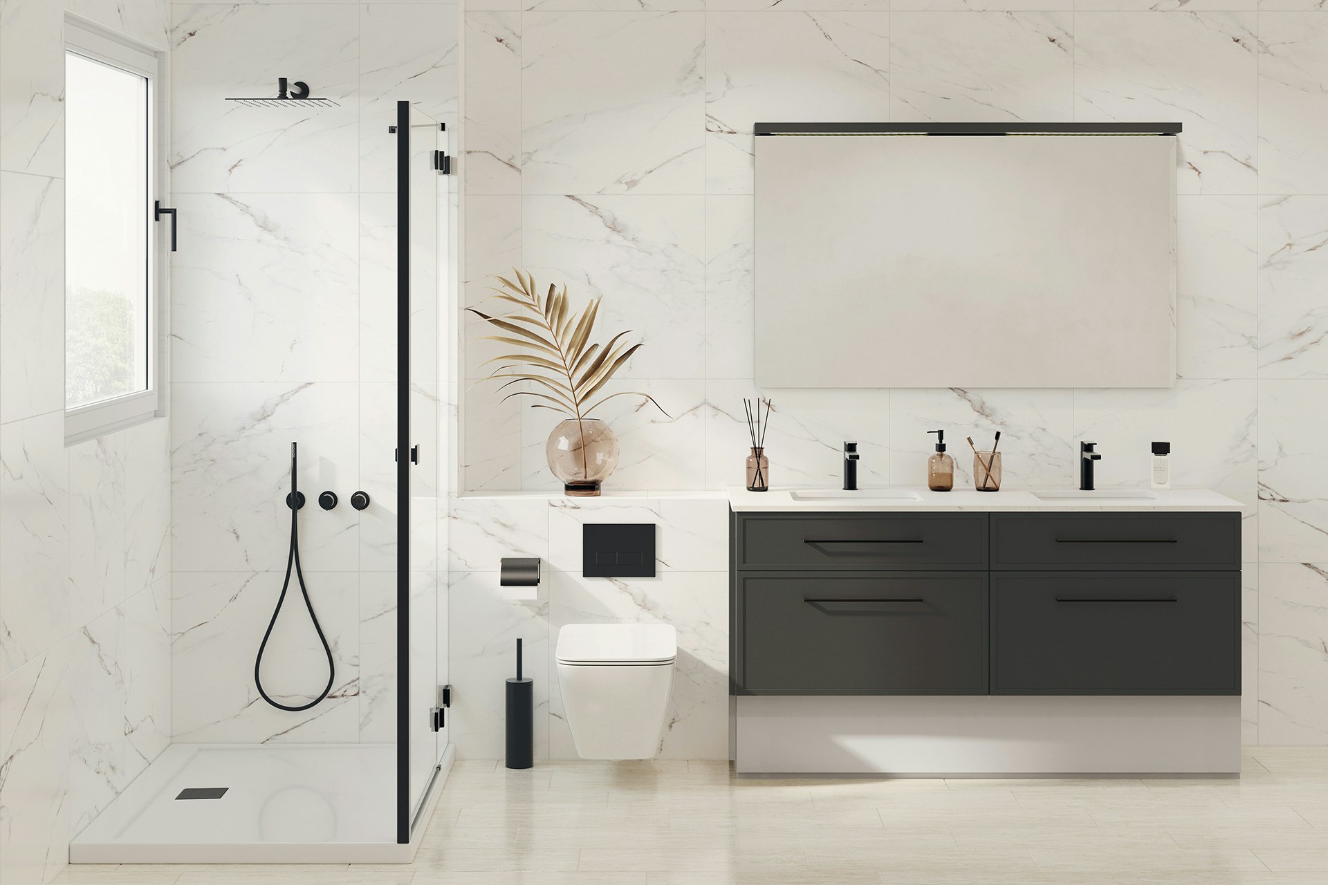 Neolito Frame: Classic elegance for bathroom | Vanico-Maronyx