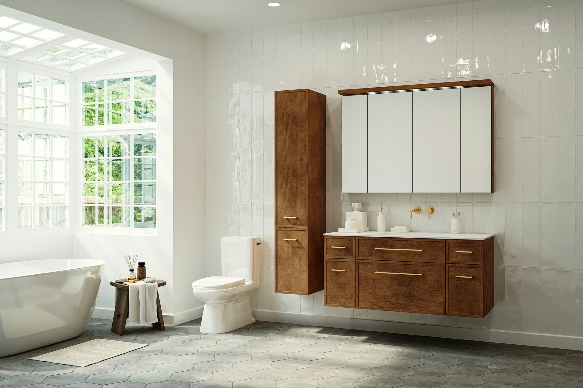 Neolito Frame: Classic elegance for bathroom | Vanico-Maronyx