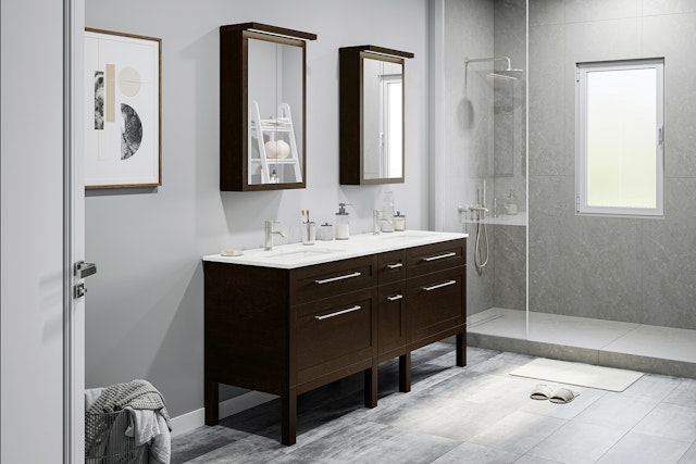 Neolito Shaker double vanity WM 129 TC Q TRA RGB HR