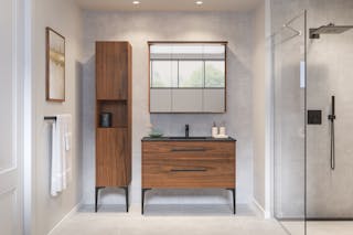 Oiled walnut with Black tempal Trend quartz