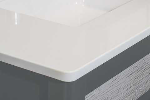 Comptoir de quartz coins arrondis