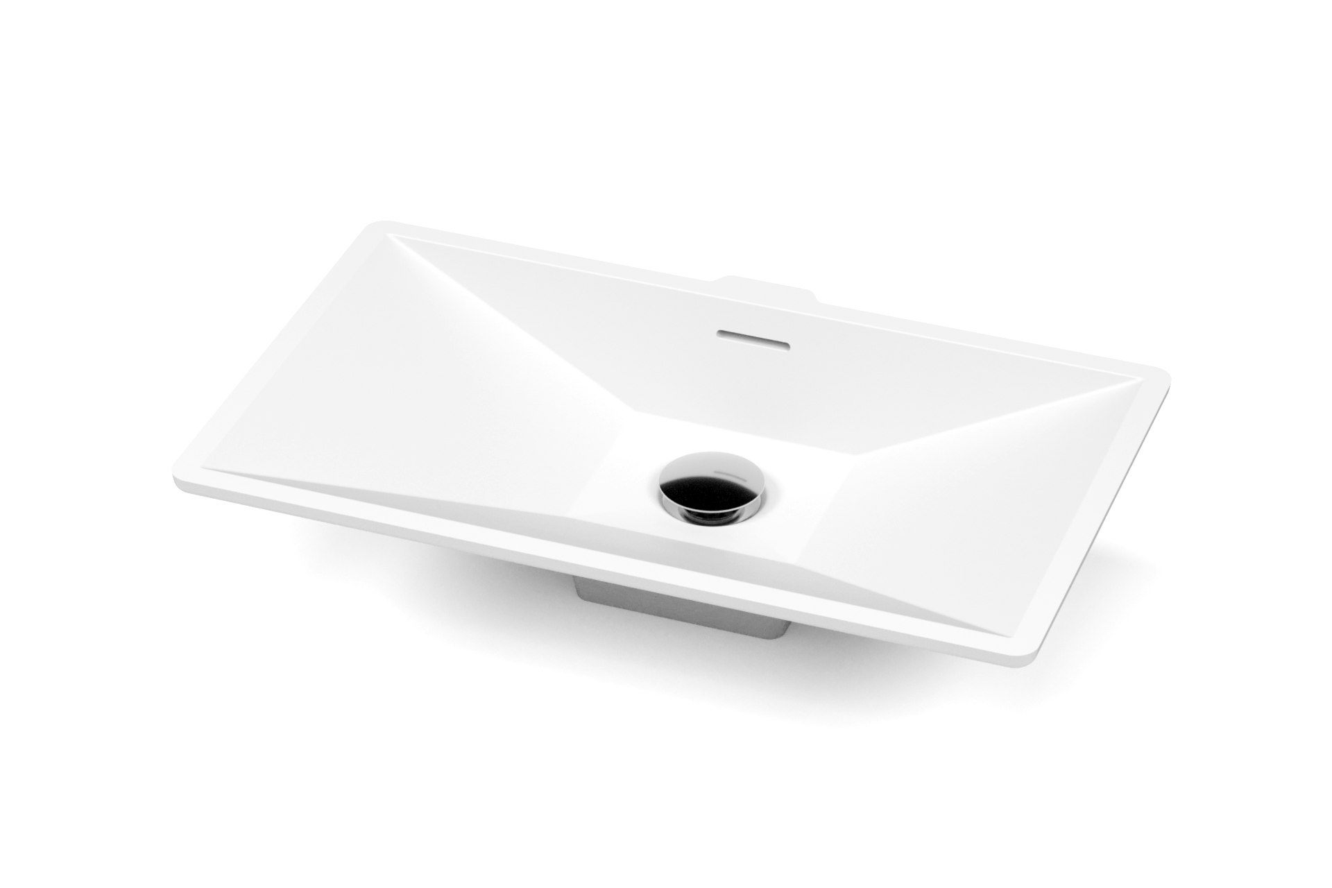 Vanilla　0216 PLAZA 21 undermount sink with overflow | Vanico-Maronyx