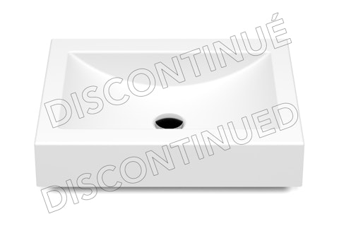 Lavabo encastre Pure Solid Delphes 24x18x4 DPS24184 face disc