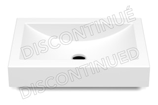 Lavabo encastre Pure Solid Delphes 27x18x4 DPS27184 face disc
