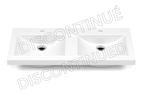 Lavabo encastre Pure Solid Delphes 42x19x2 XCDEE422 face disc