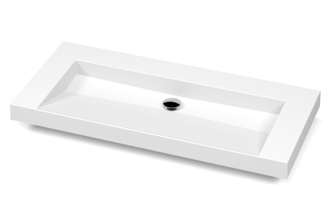 Lavabo encastre Pure Solid U 42x18x2 XCUEE42 C angle