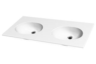 Plan lavabo Ovale 2 double PO00002 B