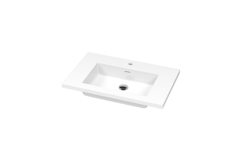 Plan lavabo Pure Solid Edge 125po LEWP001 A 30 angle