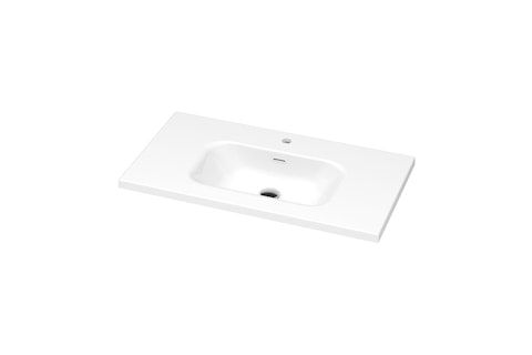 Plan lavabo Pure Solid Mio 125po LIWP001 A 36 angle