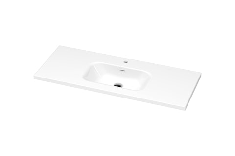 Plan lavabo Pure Solid Mio 125po LIWP001 A 48 angle