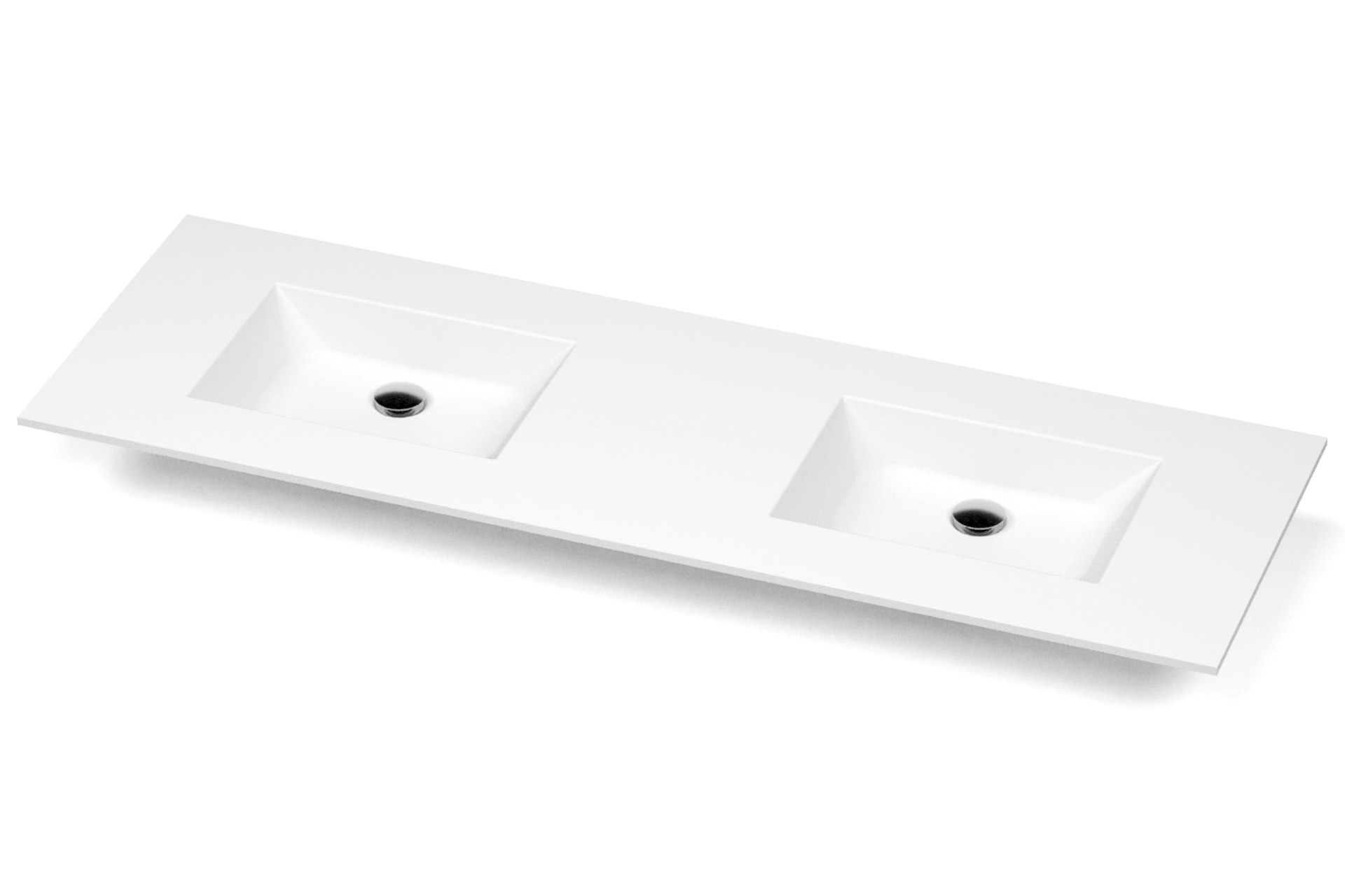 MOMENTO double vanity top with overflow | Vanico-Maronyx