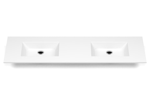 Plan lavabo Pure Solid Momento double PM00002 C face