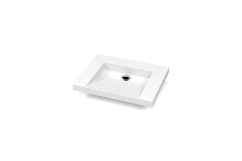 Plan lavabo Pure Solid U 2po DCUCL24 C angle