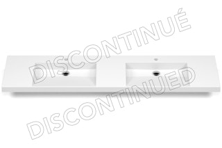 Plan lavabo Pure Solid U 2po DCUCL72 C double face disc