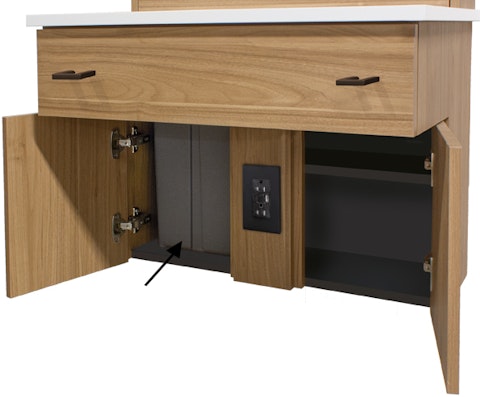 Neolito bas coiffeuse poubelle