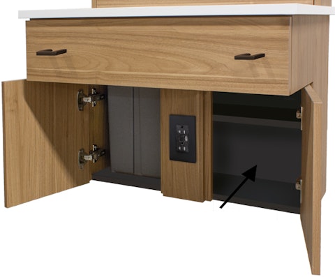 Neolito bas coiffeuse rangement