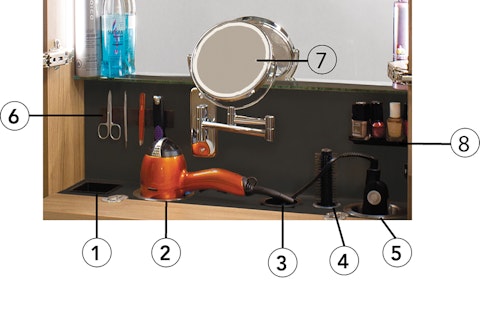 Vanico Essentia coiffeuse accessoires inclus 5