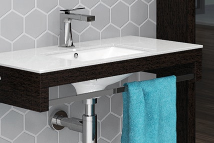 Vanico Mini Chic barre serviette comptoir Quartz 427x286