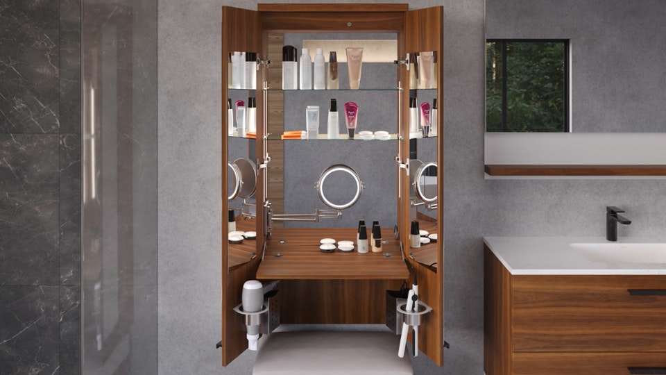 Duo coiffeuse compacte