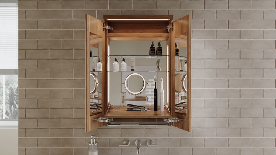 Duo coiffeuse ultra-compacte